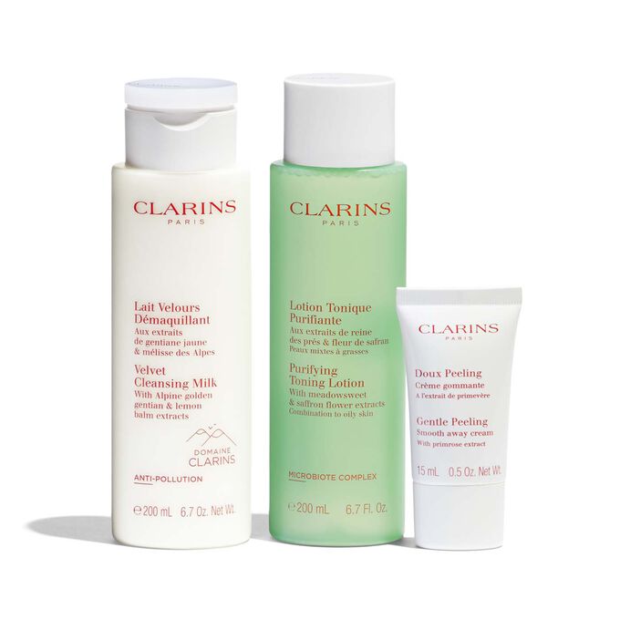 Cleansing Trio for Combination to Oily Skin